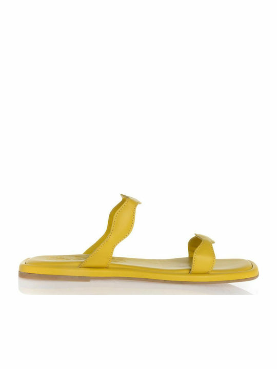 Sante Women's Flat Sandals in Yellow Color
