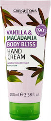 Creightons Body Bliss Κρέμα Χεριών Vanilla & Macadamia 100ml Creightons Body Bliss Κρέμα Χεριών Vanilla & Macadamia 100ml