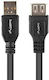 Lanberg USB 2.0 Cable USB-A male - USB-A female Μαύρο 1.8m (CA-USBE-15CU-0018-BK)