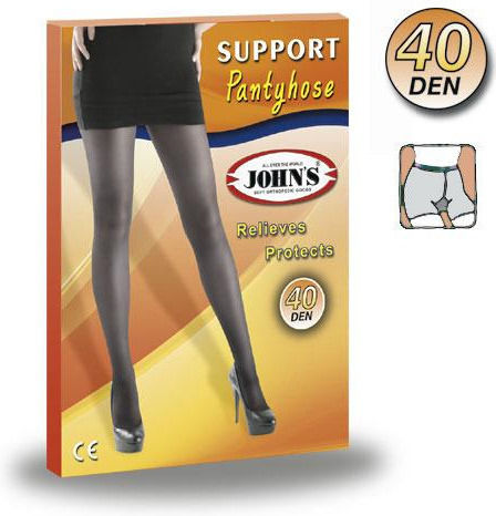 Johns Pantyhose Graduated Compression 40 Den Cappuccino