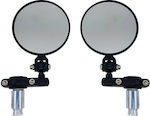 Motorcycle Mirrors Black 2pcs