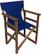 Politishome Director Chair Cover Canvas Blue 77x57cm