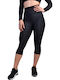 Training Women's Capri Leggings Firming High Waist Black