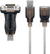 Goobay 1.5m USB 2.0 Cable A-Male to A-Female Transparent (40321)