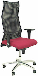 Καρέκλα Γραφείου με Ρυθμιζόμενα Μπράτσα Sahúco XL Μπορντό P&C