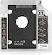 Qoltec Caddy Second HDD 9.5mm SATA / SATA2 HDD 9.5mm for CD / DVD-ROM Silver (51868)