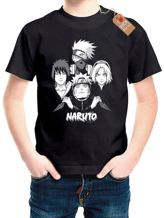 Παιδικό T-shirt Μαύρο Naruto Uzumaki 2