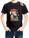 Kids Top Black Super Mario
