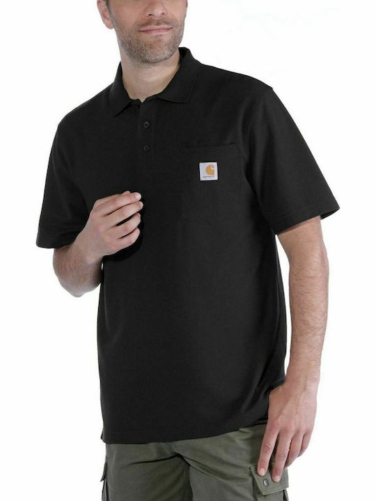 Carhartt Polo T-shirt Μαύρο