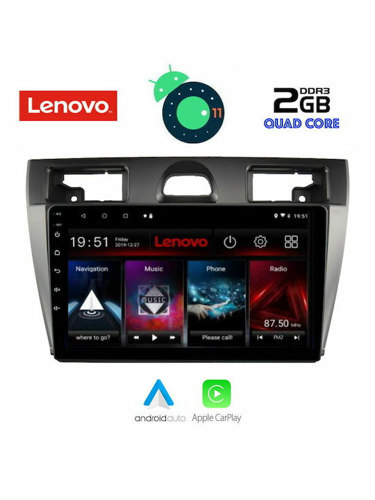 Lenovo Sistem Audio Auto pentru Audi A7 Ford Fiesta 2005-2008 (Bluetooth/USB/AUX/WiFi/GPS/Apple-Carplay/Partitură) cu Ecran Tactil 9"
