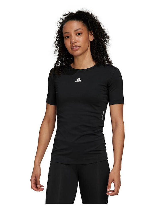 Techfit Γυναικείο T-shirt Fast Drying Μαύρο