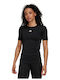 Techfit Γυναικείο T-shirt Fast Drying Μαύρο