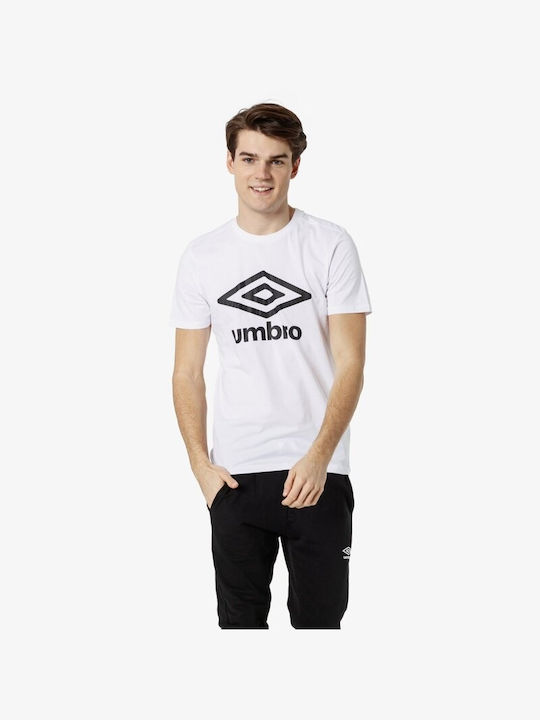 Umbro Αθλητικό Ανδρικό T-shirt Λευκό με Λογότυπο