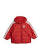 Kids' Sports Jacket Short with Hood Red Adicolor