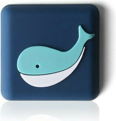 Whale Square Αποσβεστήρας Κρούσεως with Sticker 60x60mm