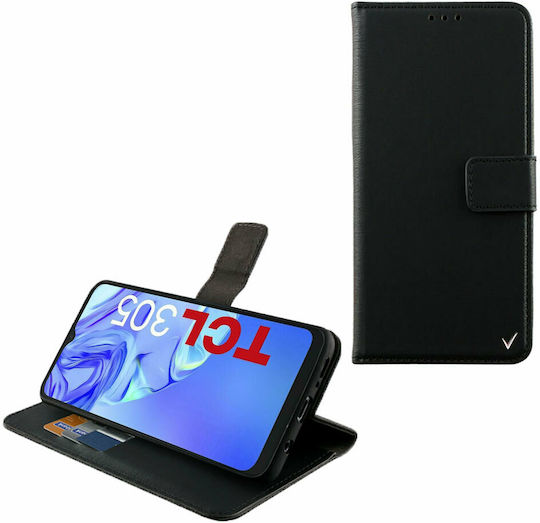 Coque HualuBro En Cuir Pour TCL 30 SE / TCL 306 / TCL 305 – Étui Porte-cartes Magnétique Avec Support – Bleu
