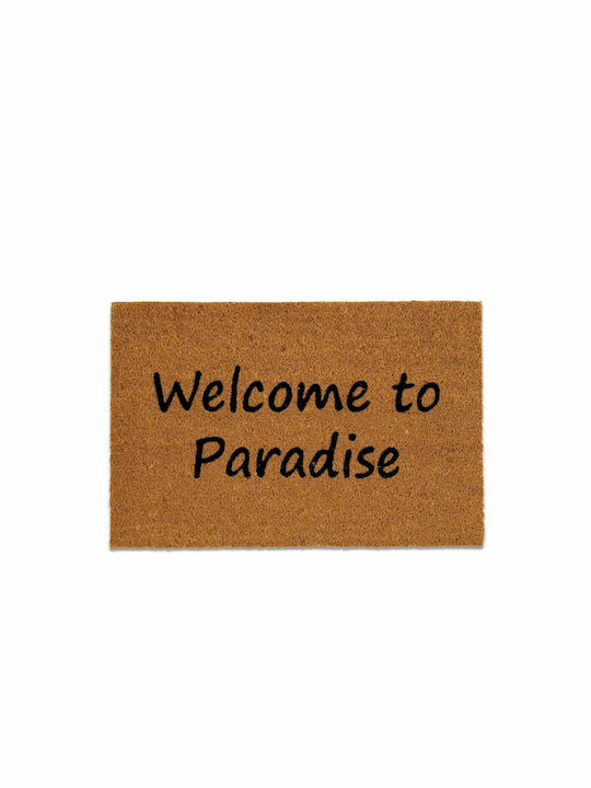 Andrea House Πατάκι Εισόδου από Κοκοφοίνικα Welcome To Paradise Καφέ 40x60εκ.