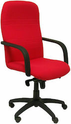 Letur Bali Office Chair with Fixed Arms Red P&C