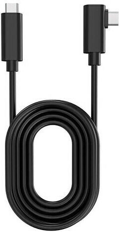 Nordic Angle (90°) USB 3.1 Cable USB-C male - USB-C Μαύρο 5m USBC-VR5MCC