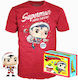 Funko Pop! Tees DC Comics - Superman (Mic) 353 Ediție Specială