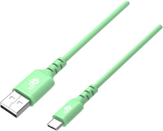 Tb Energy USB 2.0 Кабел USB-C Мъжки - USB-A Зелен 1м AKTBXKUCMISI10Z