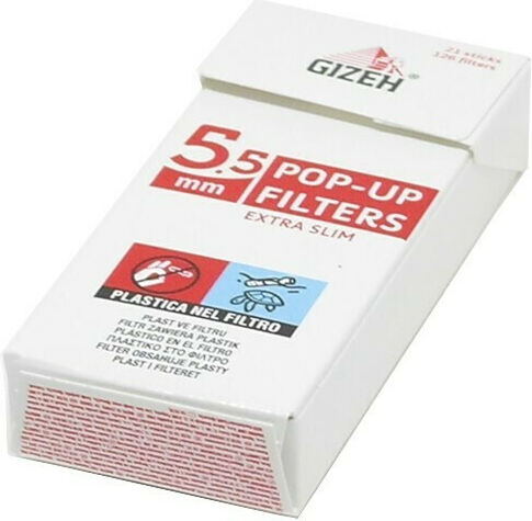 Gizeh Pop Up Filtertips Einfach 5.5mm 126x1Stk