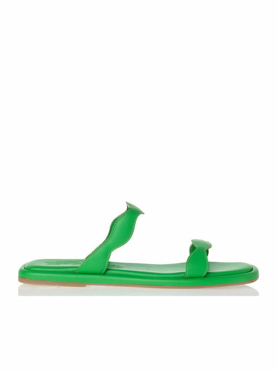 Sante Women's Flat Sandals in Green Color