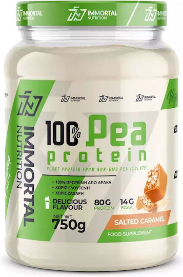 Immortal Nutrition 100% Pea Protein Gluten & Lactose Free with Flavor Salted Caramel 750gr