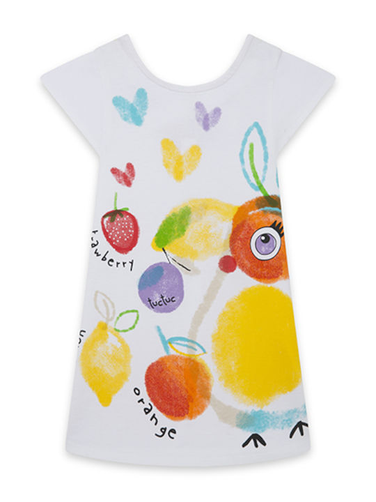 Tuc Tuc Kids Dress Sleeveless White