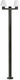 Faro Barcelona Mistu Outdoor Floor Lamp Beitrag IP44 for E27 Bulb Schwarz