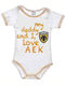 AEK Baby Bodysuit Set Short-Sleeved White