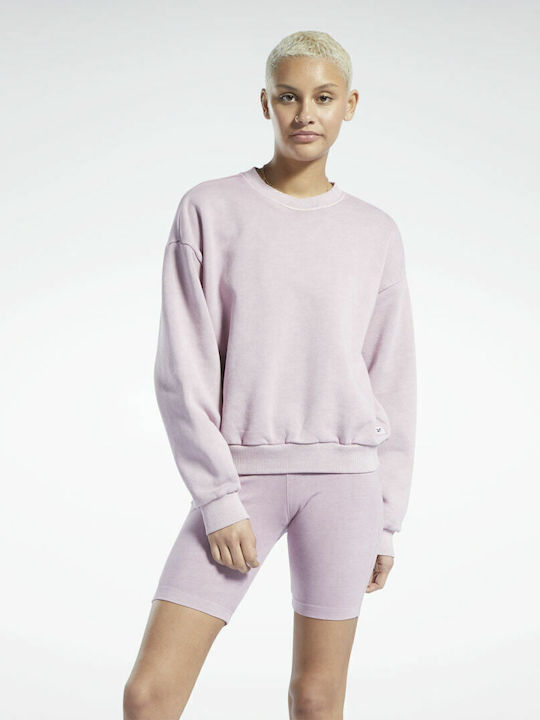 Classics Natural Dye Small Logo Γυναικείο Φούτερ French Terry Infused Lilac