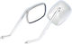 Καθρέπτες Μοτοσυκλέτας QY132 10mm για Piaggio Beverly 125 / 200 Ασημί 2τμχ