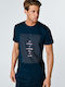 T-shirt Navy Μπλε