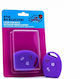 Silicone Car Key Cover Case Car Safety with 3 Buttons for Ford Purple
