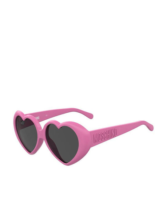 Moschino Women's Sunglasses with Pink Plastic F...