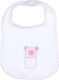 Baby Star Waterproof Лигавник от 100% Памук със закопчалка за обръч и примка Розов