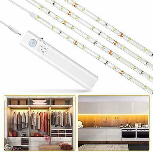 Arrango Ταινία LED USB 5V Φυσικό Λευκό Φως 1m Τύπου SMD2835 με Αισθητήρα Κίνησης & Τροφοδοτικό