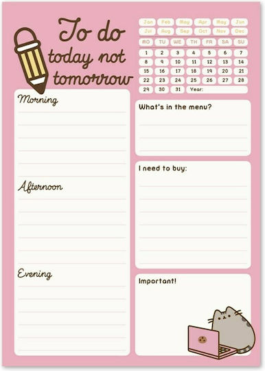 Pusheen Daily Планиращ Розово 14.8x21см.