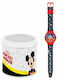 A Silver Rose Παιδικό Αναλογικό Ρολόι Mickey Mouse Μπλε