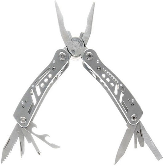 Trizand Multi-tool Survival 12 tools Silver with Blade made of Stainless Steel in Sheath