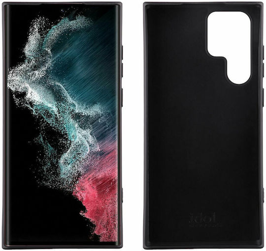 Idol 1991 Velvet Задна корица Силикон Черен (Galaxy S22 Ultra 5G)