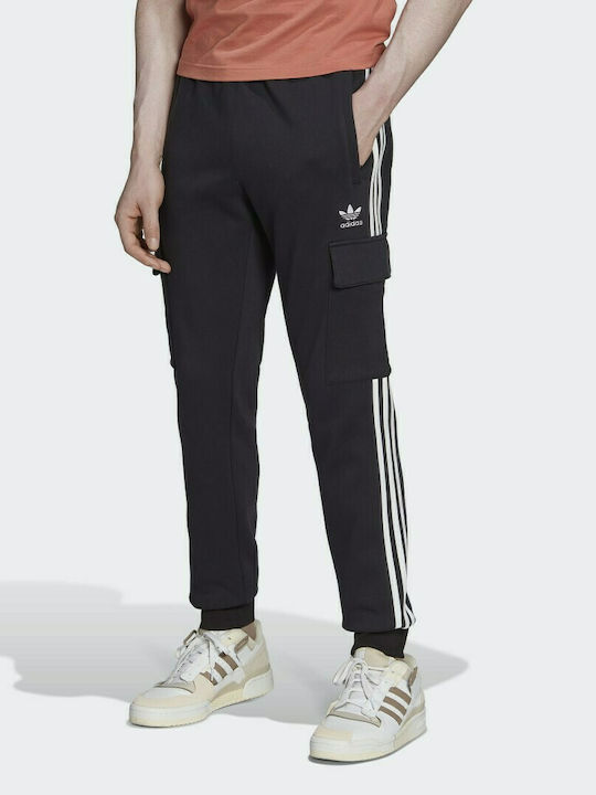 Adidas Adicolor Παντελόνι Φόρμας με Λάστιχο Μαύρο