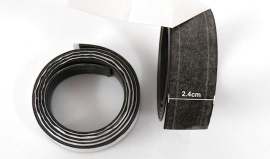 Faitakis Pack Magnete Klebeband mit Aufkleber Anthrazit 24x24mm