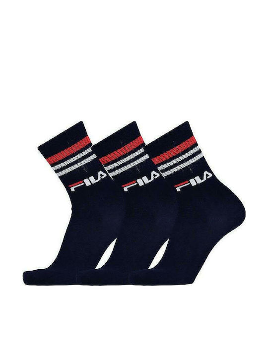 FILA Unique Șosete Sportive Albastre 3 perechi