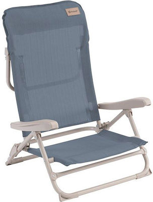 Outwell Seaford Small Chair Beach with High Back Ocean Blue 62x54x80cm
