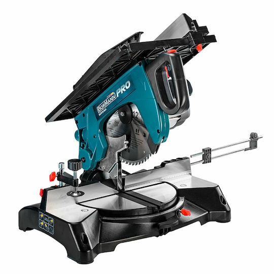 Bormann Pro BDX3120 Miter Saw Electric Combination with Power 1600W, Laser Guide & Cutting Speed 3000rpm