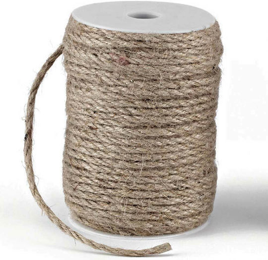 Faitakis Pack Schnürsenkel aus Leinen Beige 5mm x 50m