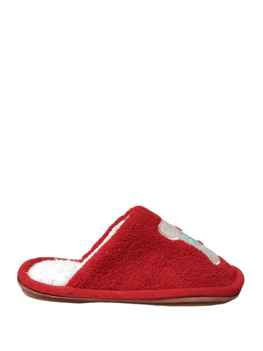 To Be Yourself Winter Kids Slippers Red - Red