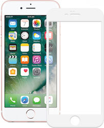 Timeway Vollflächig gehärtetes Glas Weiß (iPhone 6 / 6S Plus)
